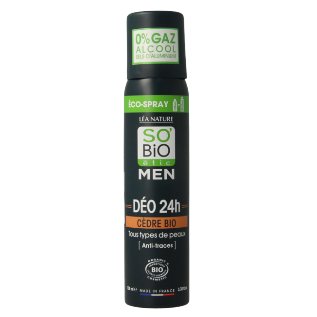 So Bio Etic Deospray für Männer Zeder 100 Milliliter