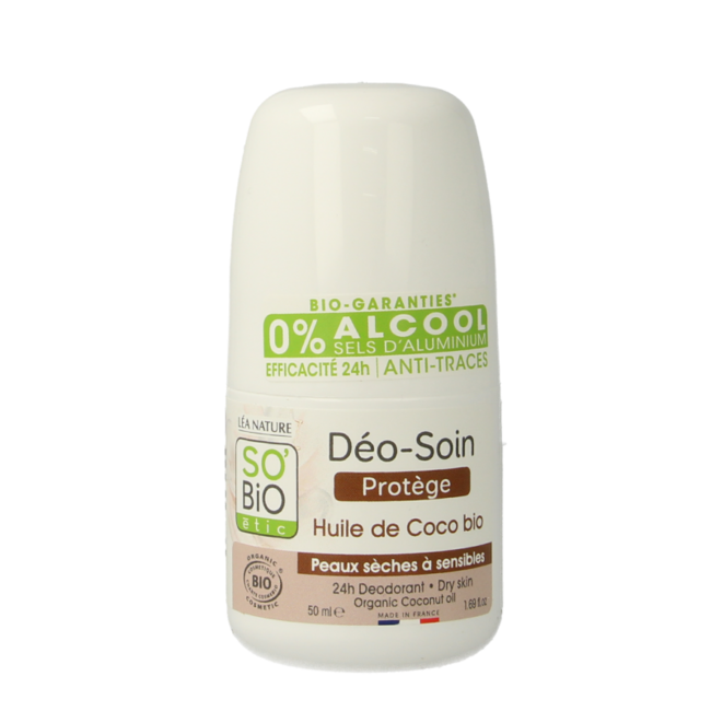 Desodorante roll-on So Bio Etic coco bio para mujer 50 ml