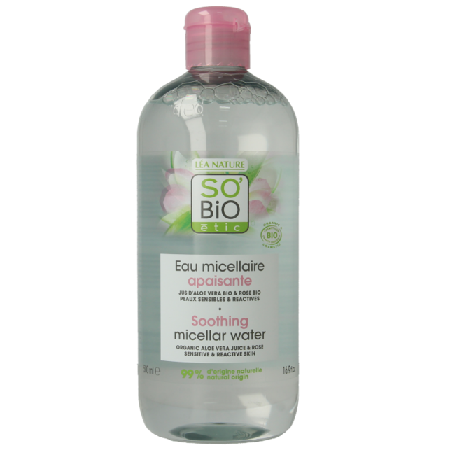 Agua micelar So Bio Etic Hydra Aloe Vera 500 ml
