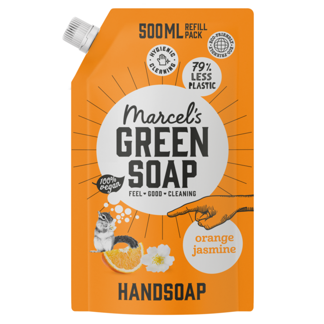 Orange & jasmine hand soap refill 500ml