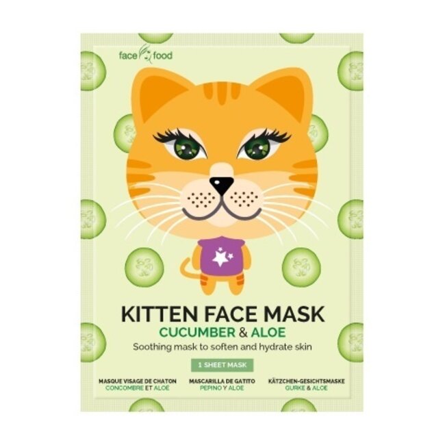 Maschera viso in tessuto Montagne Kitten cetriolo e aloe 1 Pezzo