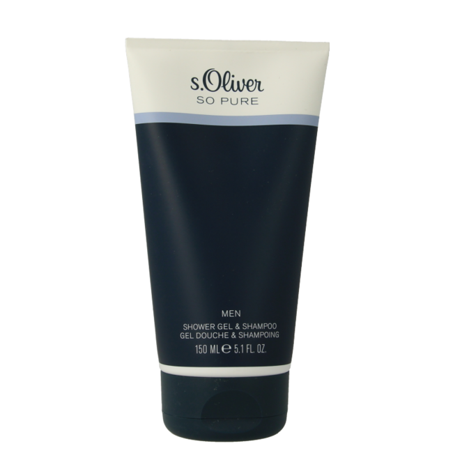 S Oliver So pure men bagnoschiuma e shampoo 150 Millilitri