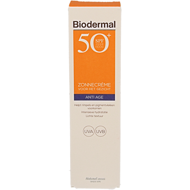 Biodermal Anti age creme gezicht SPF50+ 40 Milliliter