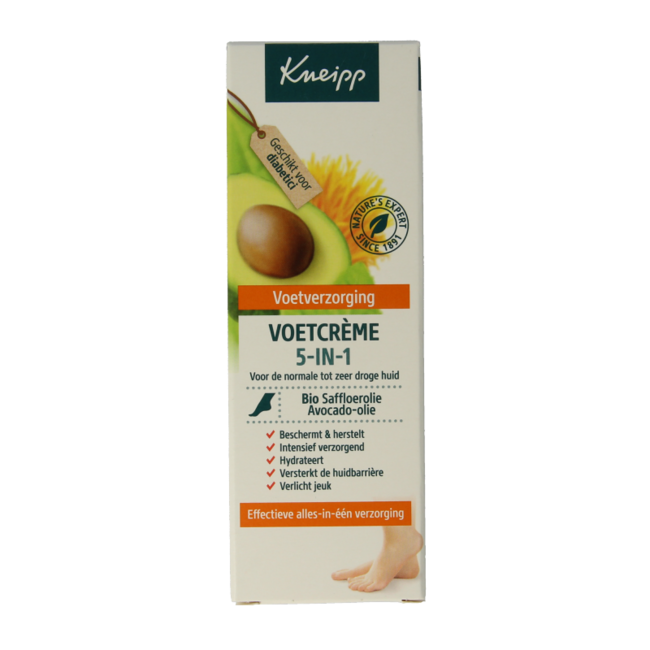 Kneipp Foot care voetcreme 5-in-1 75 Milliliter