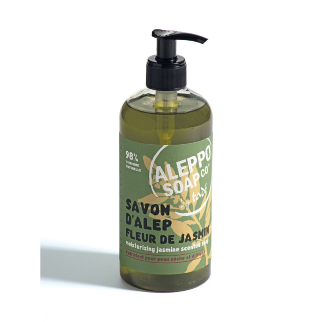 Mydło Jaśminowe Aleppo Soap Co z pompką 500 Mililitrów