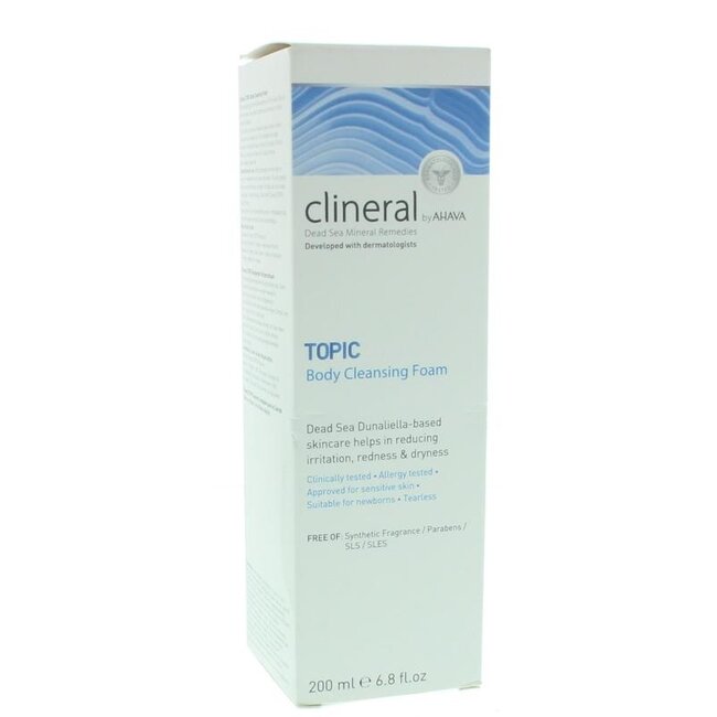 Ahava Clineral topic schiuma detergente corpo 200 Millilitri