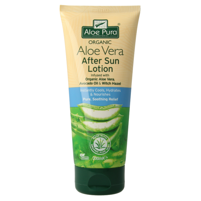 Optima Aloe Pura After Sun Lotion Aloe Vera 200 Milliliter