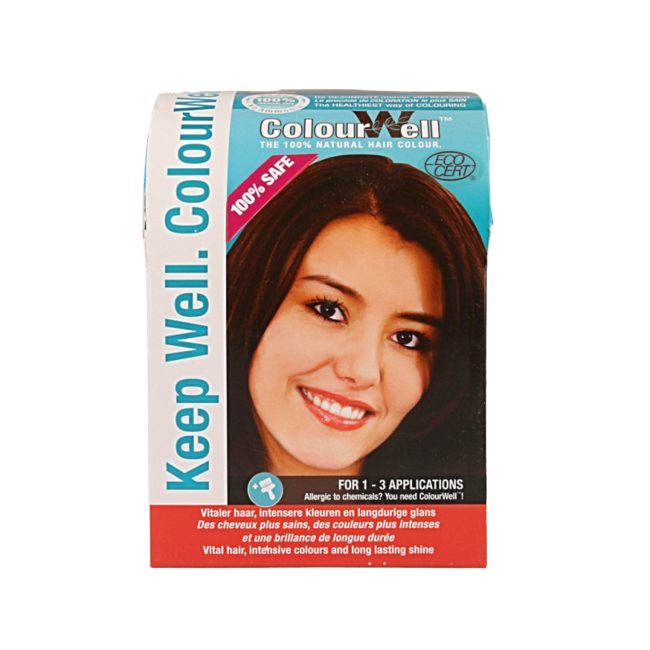 Tinta per Capelli 100% Naturale Colourwell Mogano 100 Grammi