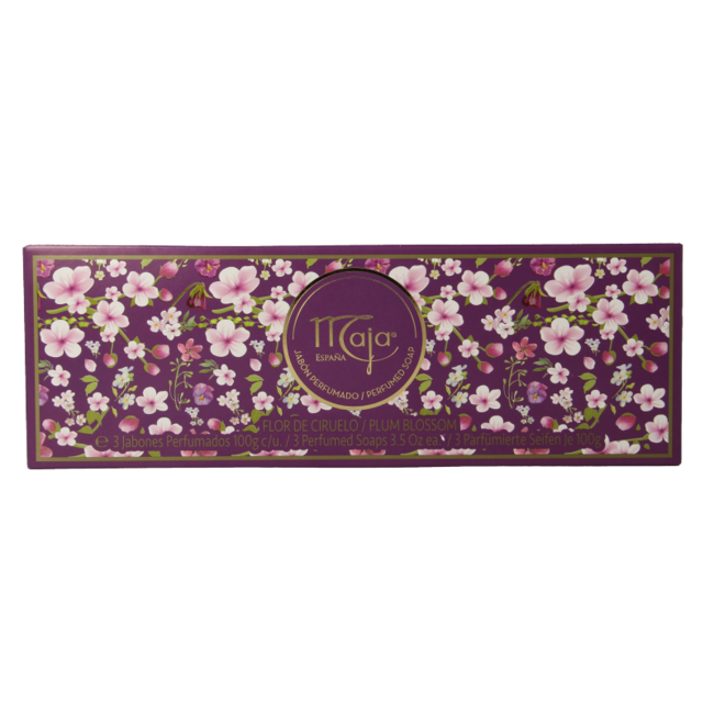 Saponetta Maja Fiore di Prugna 3 x 100 grammi 300 Grammi