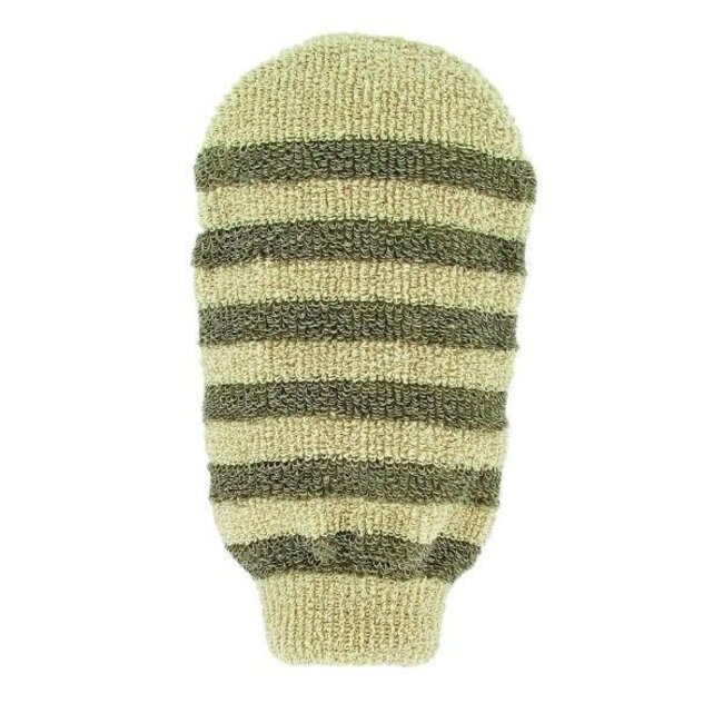 Forsters massage glove striped linen/cotton 1 piece