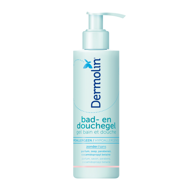 Dermolin Bad en douchegel CAPB vrij 200 Milliliter