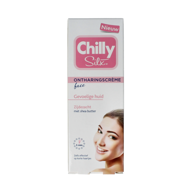Crème Dépilatoire Chilly Silx Visage 50 Millilitres