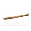 Brosse à dents en bambou adulte blanche poils souples 1 pièce