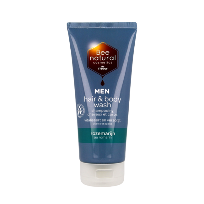 Traay Bee Honest Hair & body wash men rozemarijn 200 Milliliter