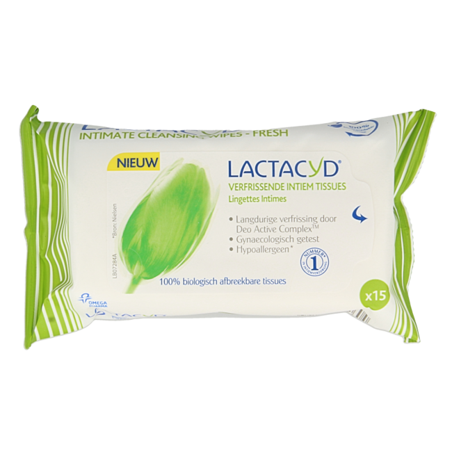 Lactacyd Toallitas Refrescantes 15 Unidades