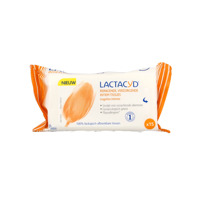 Lactacyd Caring Intimate Wipes 15 Pack