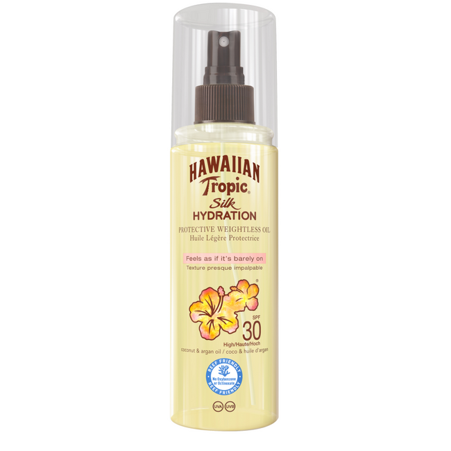 Hawaiian Tropic Weightless Oil SPF30 150 Millilitre