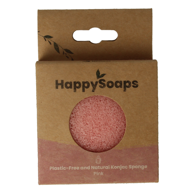Happysoaps Konjac spons gevoelige huid 1 Stuks