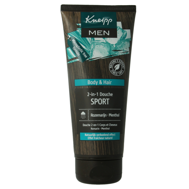 Kneipp Men doccia sport 2-in-1 corpo e capelli 200 Millilitri