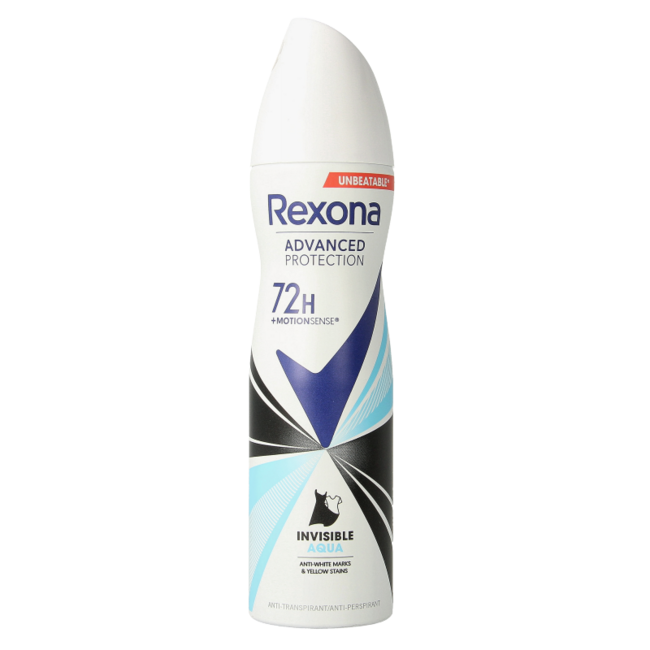 Rexona Dezodorant w sprayu Invisible Aqua 150 Mililitrów