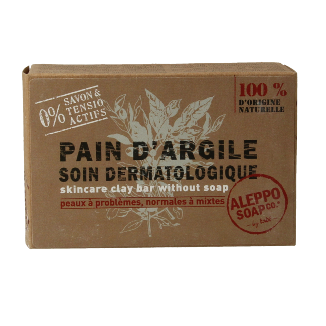 Aleppo Soap Co Tavoletta d'Argilla Senza Sapone 320 Grammi