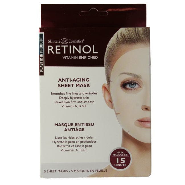 Masque en tissu anti-âge 5 pièces