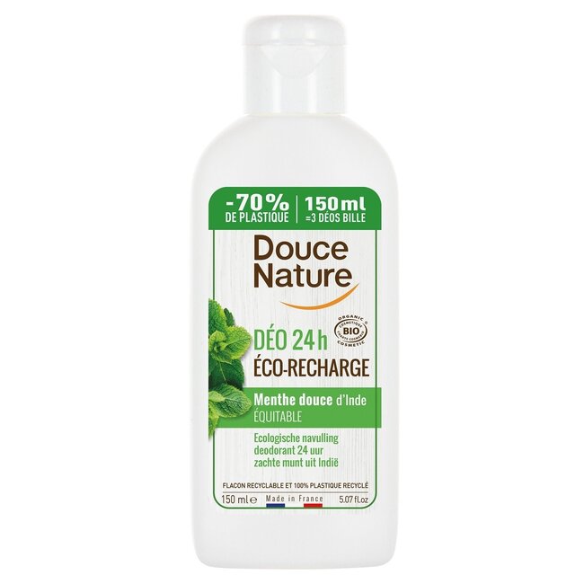 Douce Nature Déodorant menthe recharge 150 millilitres