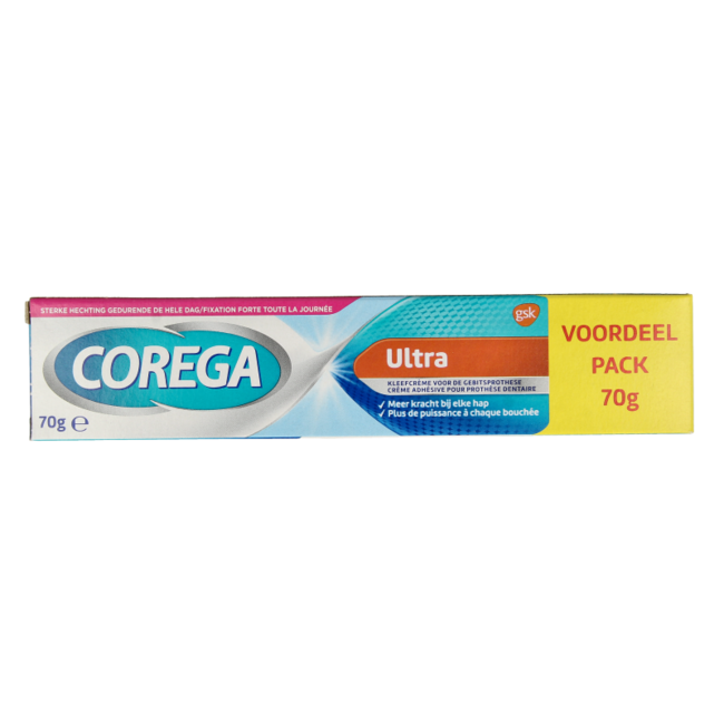 Corega Ultra crema fijadora para prótesis dentales 70 g