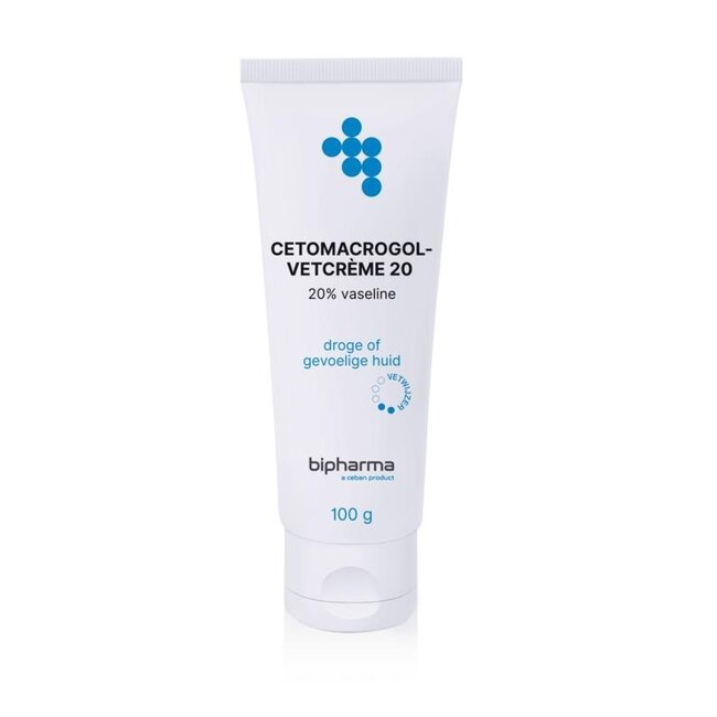 Crema grasa de cetomacrogol 20, tubo de 100 g