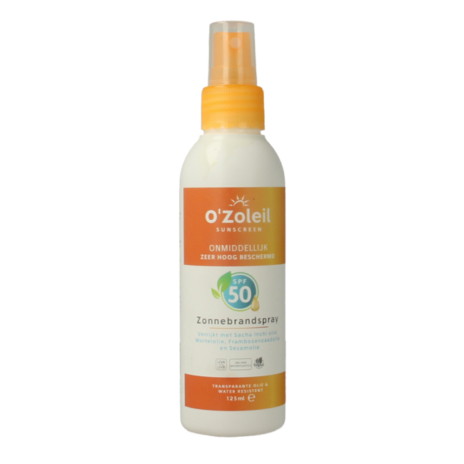 O' Zoleil Spray Solaire SPF50 125 Millilitres