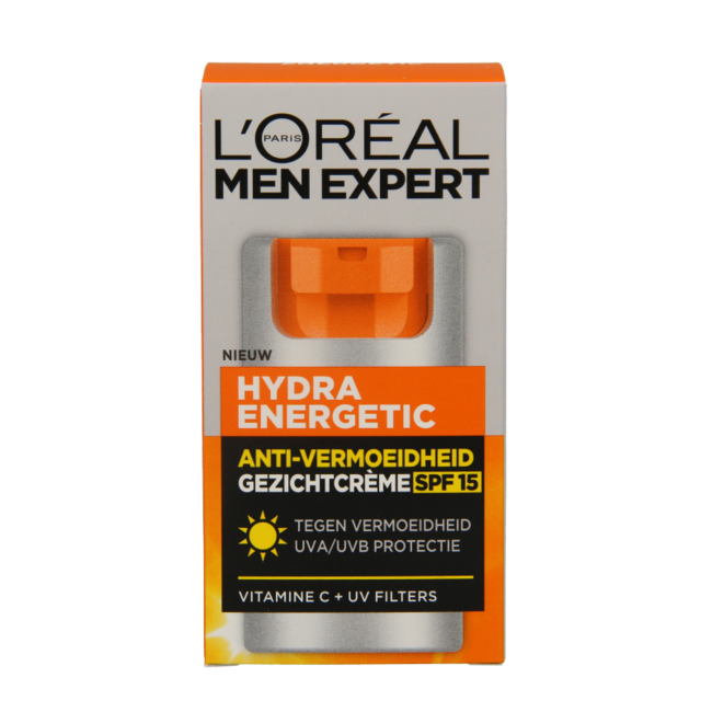 L'Oréal Men Expert Hydra Energetic Feuchtigkeitsspendende Gesichtscreme LSF 15, 50 Milliliter