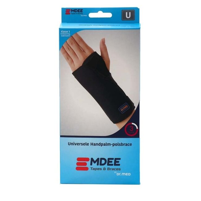 Emdee Wrist Double Support Black 1 Piece