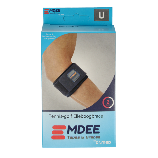 Bande de maintien coude tennis/golf Emdee bleu 1 pièce