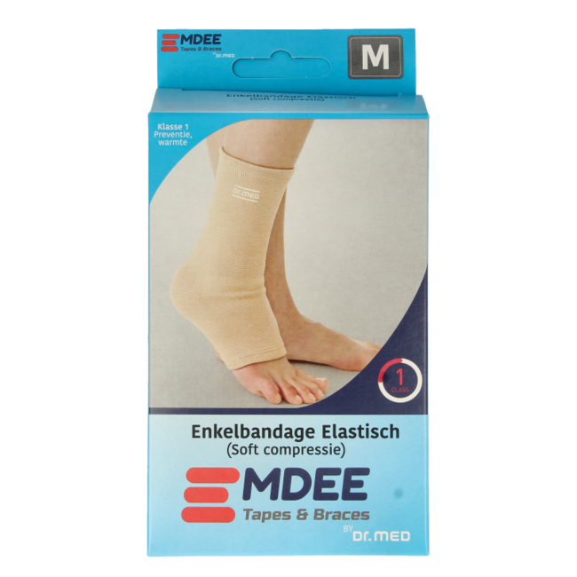 Emdee Elastic ankle support size M skin colour 1 piece