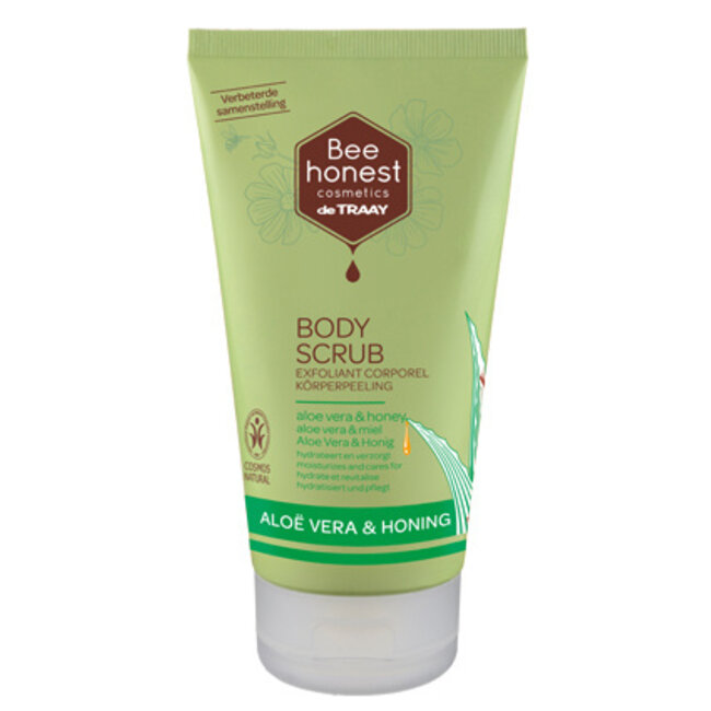 Traay Bee Honest Body Scrub aloe vera & honey 150ml