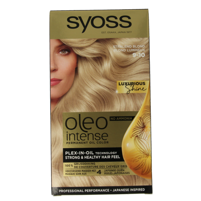 Syoss Color Oleo Intense 9-10 rubio claro tinte para el cabello 1 set