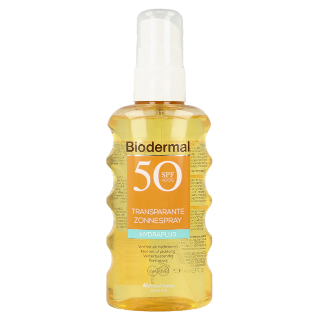 Biodermal Hydra plus spray solar transparente SPF50 175 ml