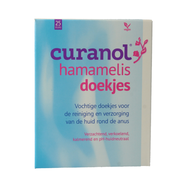 Chusteczki Curanol Hamamelis 25 sztuk