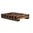 Soporte para champú sólido o jabón de madera oscura (1 unidad)