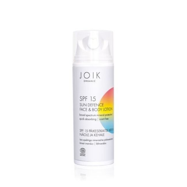 Joik Organics Face & Body Lotion SPF15 150 Millilitres