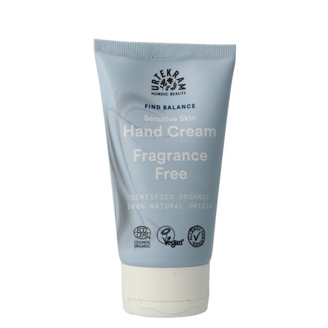 Urtekram Crema Mani Find Balance per Pelli Sensibili 75 Millilitri