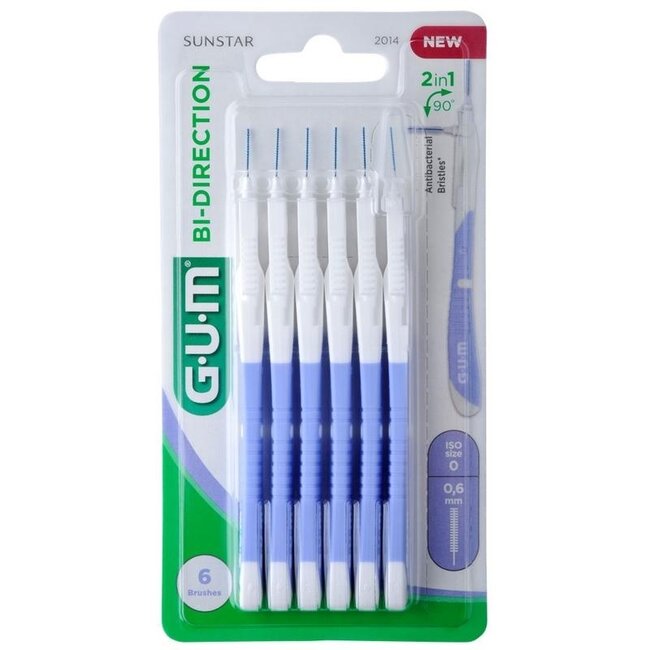 GUM Bi-direction 0.6 mm 6 unités