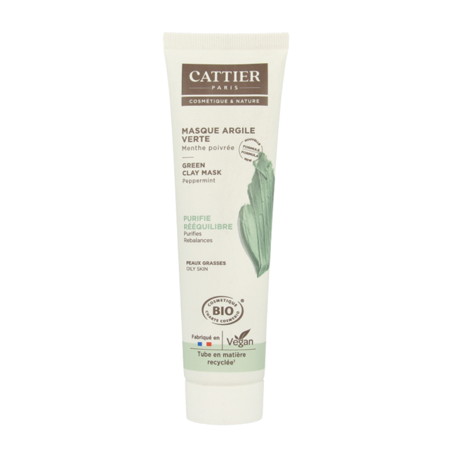 Cattier Green Clay Mask Mint 100ml