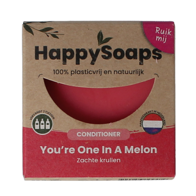 Happysoaps Odżywka w kostce Melon Power 65 Gramów
