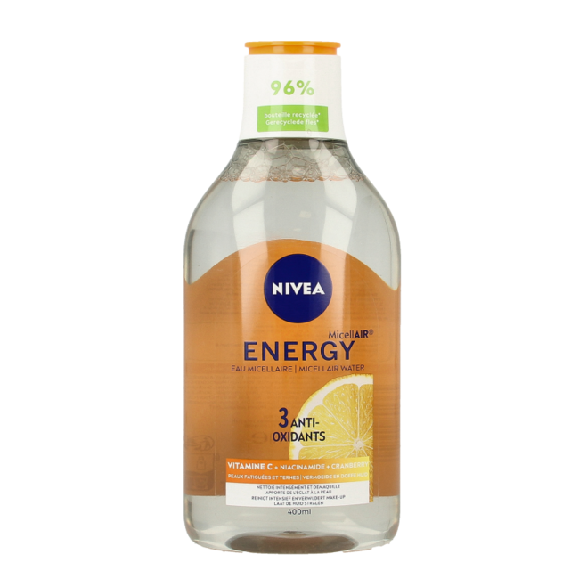 Woda micelarna Nivea Micellair Energy z witaminą C 400 mililitrów
