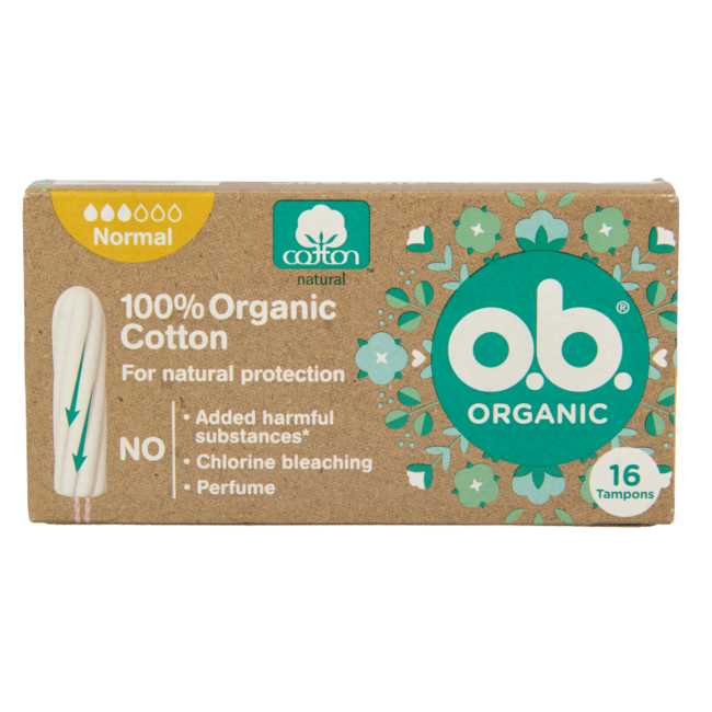Tampons o.b. Organic Normal 16 pièces