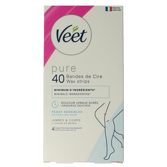 Veet Minima Leg Wax Strips 40 Pieces