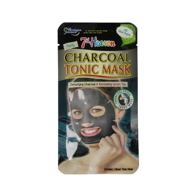 Maska do twarzy Montagne 7th Heaven Charcoal Tonic, 1 szt.