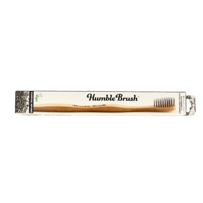 Cepillo de dientes de bambú The Humble Co - carbón 1 unidad