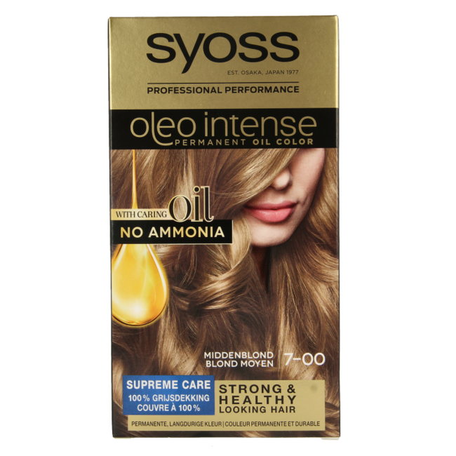 Syoss Color Oleo Intense 7-00 middenblond haarverf  1 Set